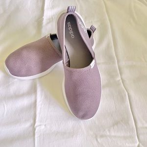 Womens Adidas Cloudfoam slip on sneakers